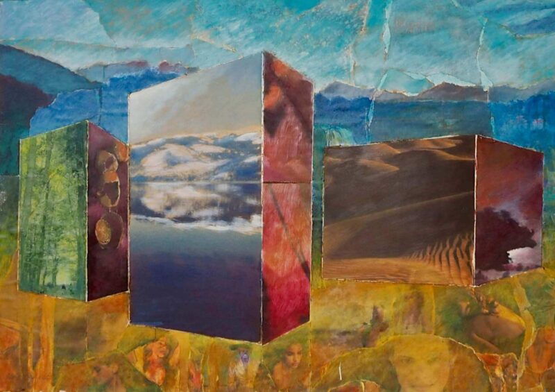 Drie dozen in landschap - Lex Pauka